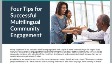 Four Tips for Successful Multilingual Community Engagement